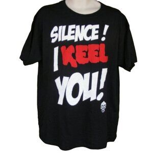JEFF DUNHAM Tshirt, L "Silence! I Keel You! Achmed, Black, Short sleeves, cotton